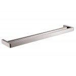 Cavallo Brushed Nickel Square Double Towel Rail 800mm